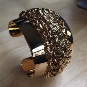 Nordstrom Shiny Bold Statement Link Cuff Bracelet