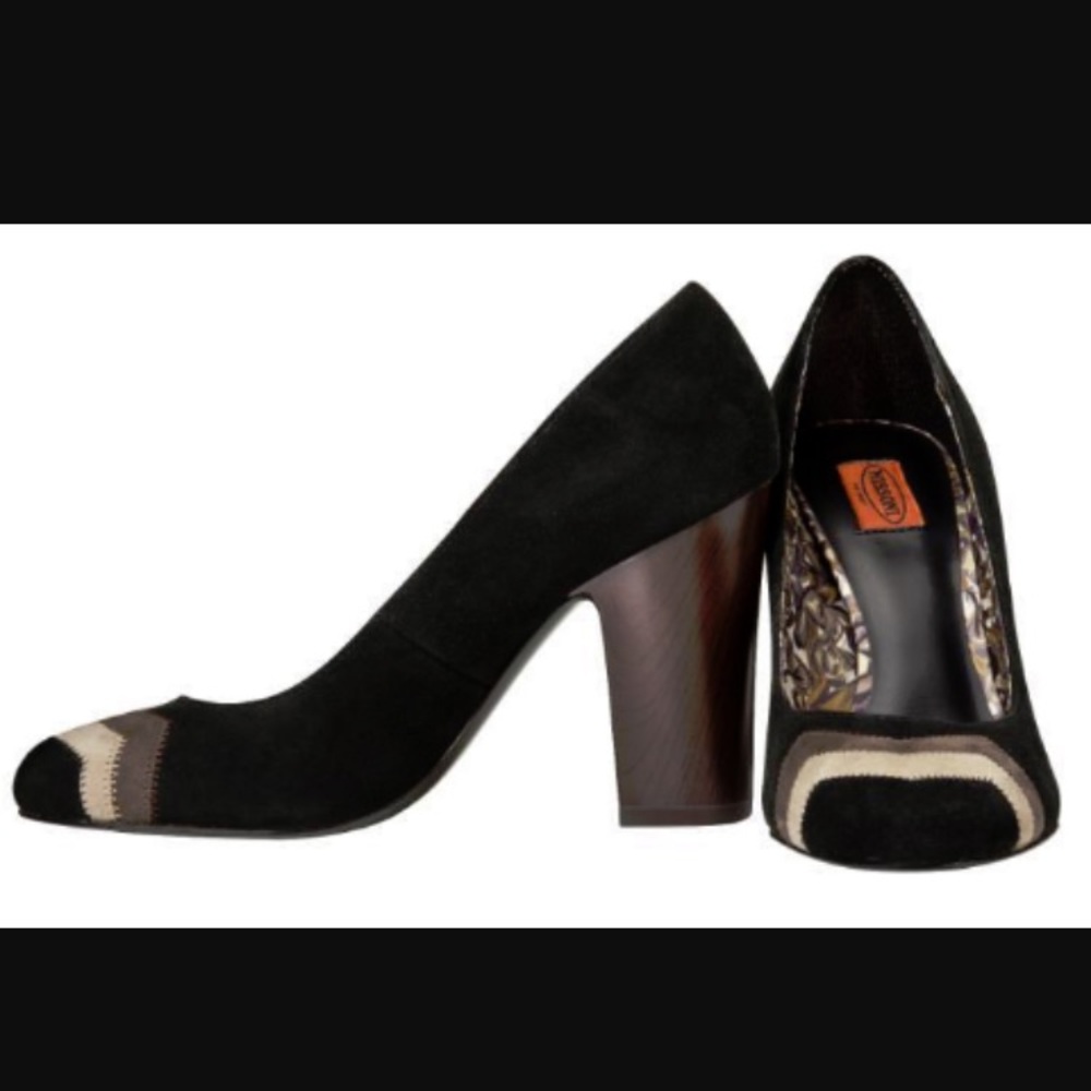 Mission for Target black suede pumps