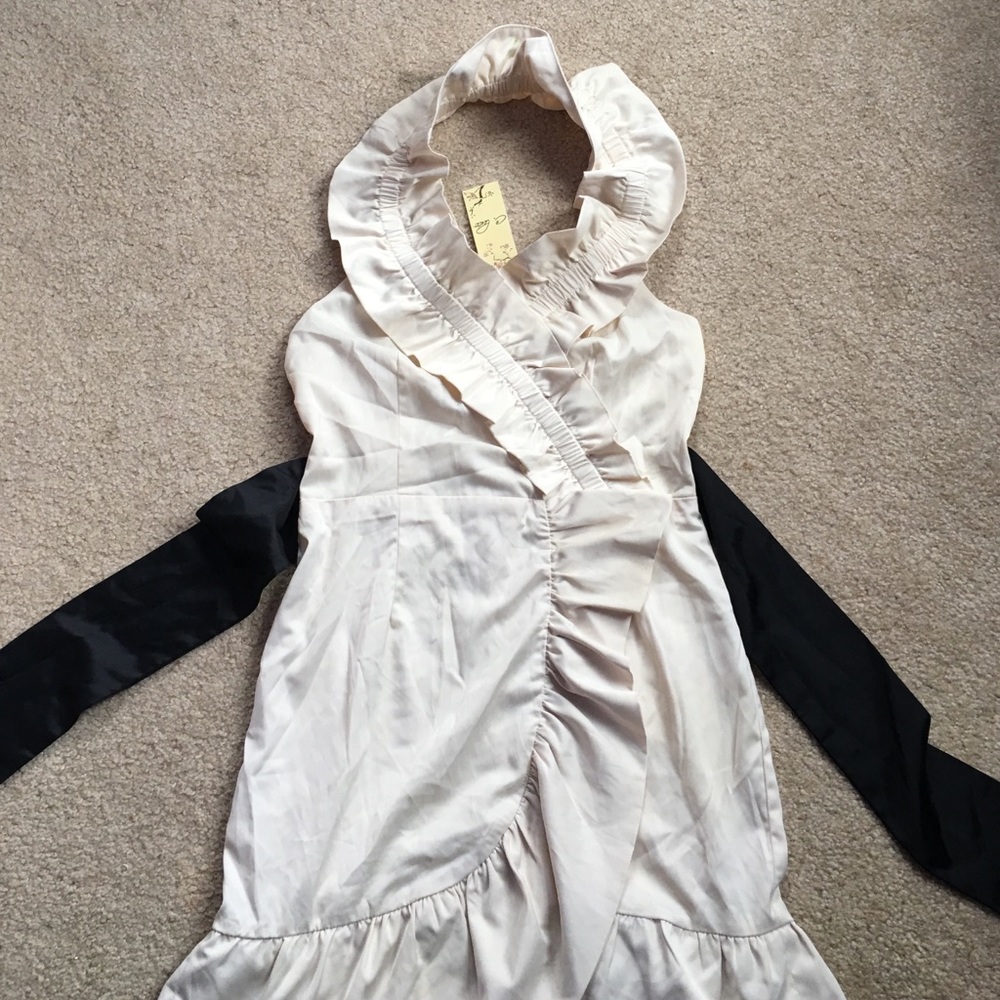 Beautiful cream small halter dress