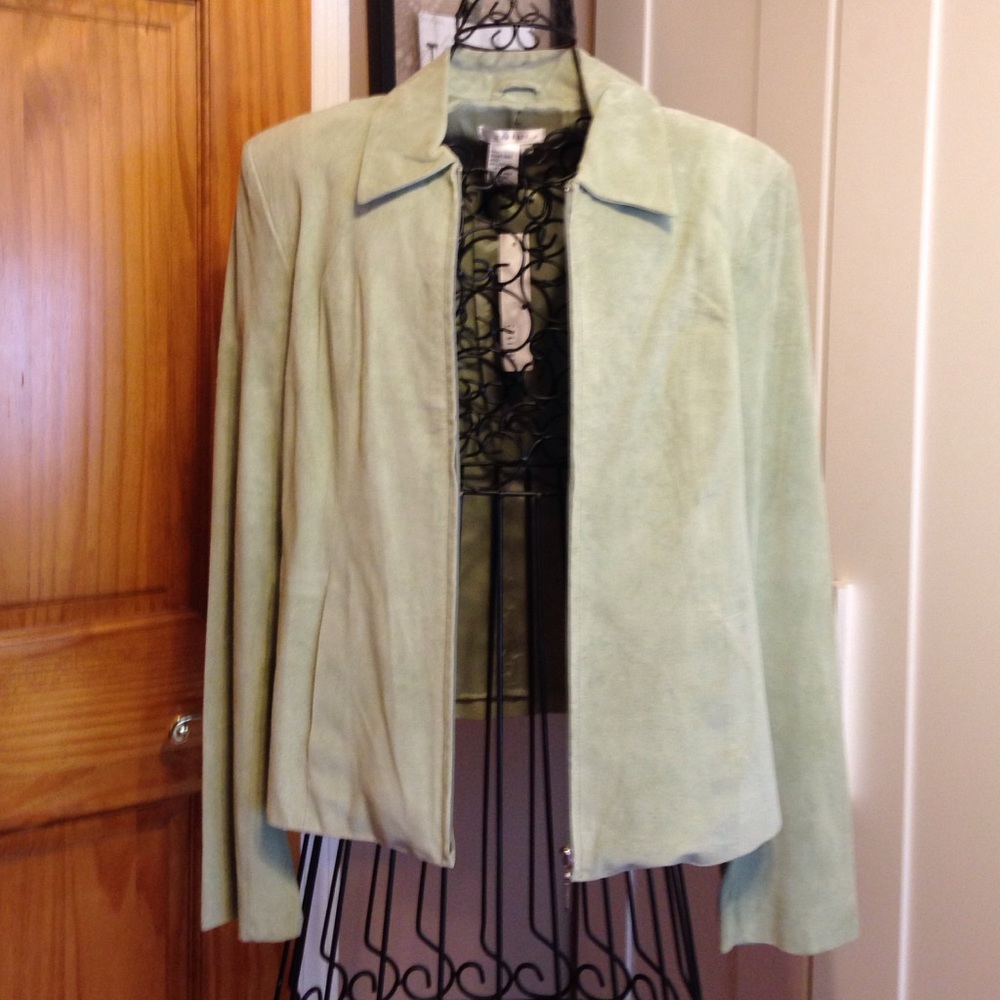 Brand new genuine suede leather jacket