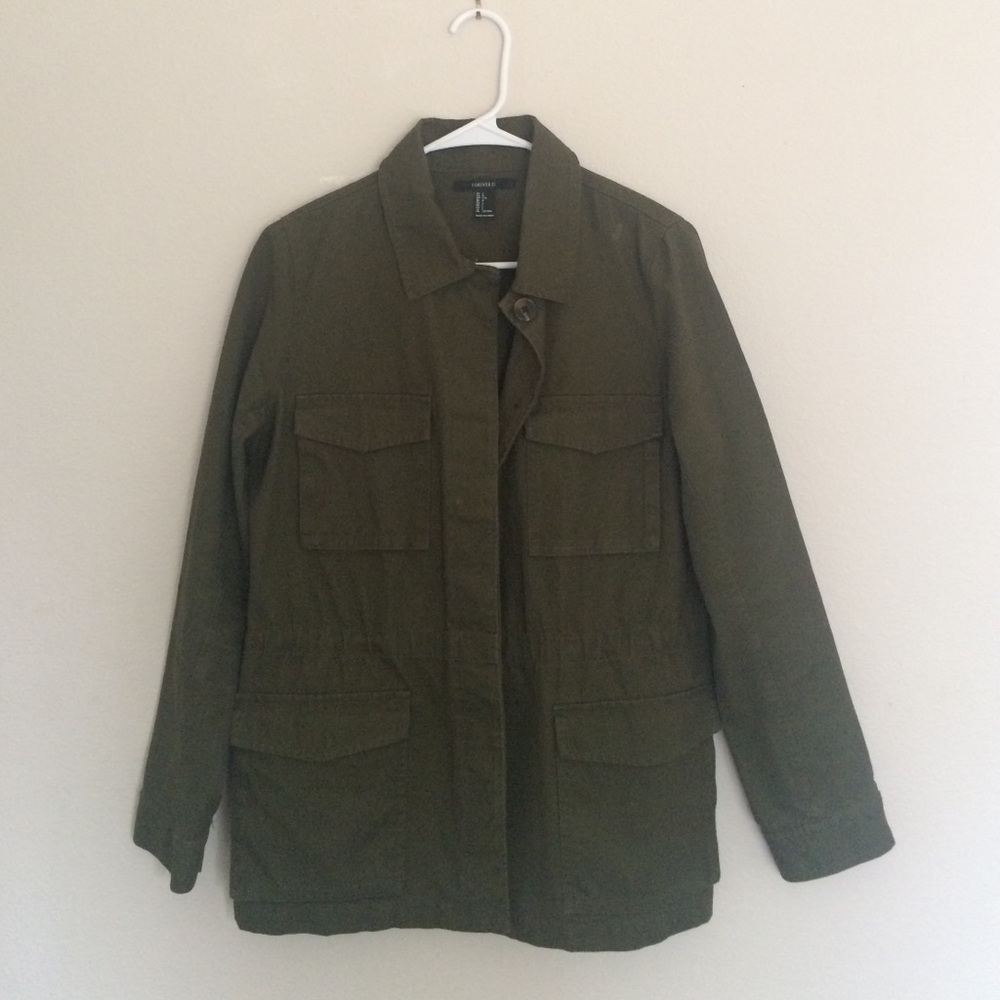 Forever 21 Green Utility Jacket