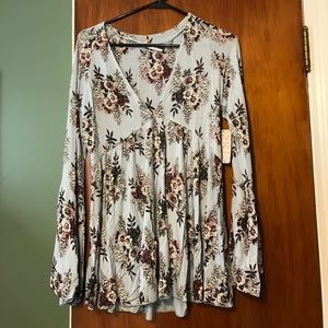 Free People Floral Shirt