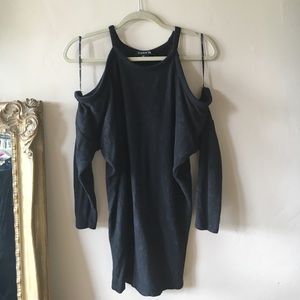 FOREVER 21 "cold shoulder dolman sweater"