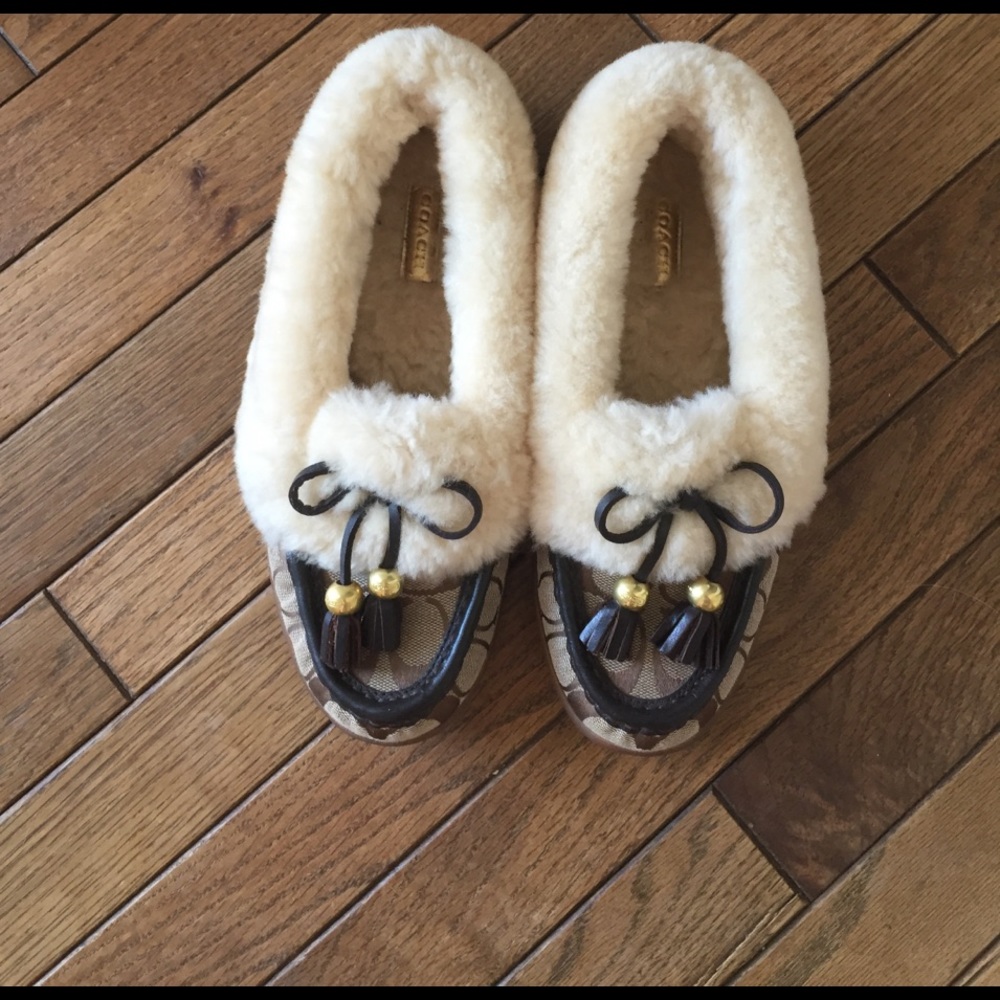 Coach slippers size 6.5.