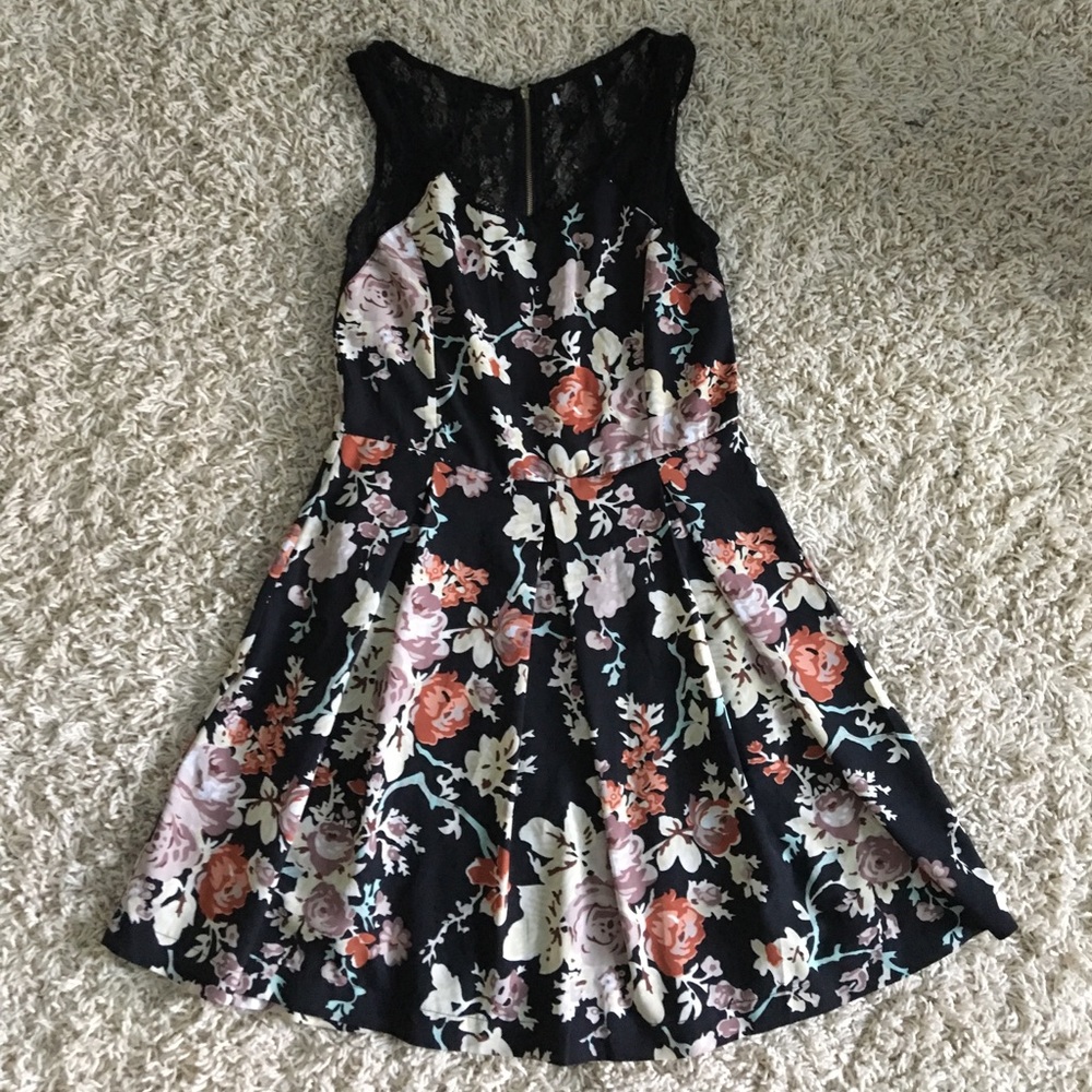 Black floral sundress