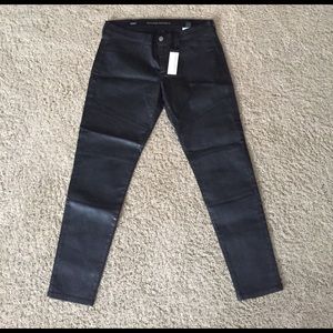 NWT Banana Republic faux leather skinny jeans
