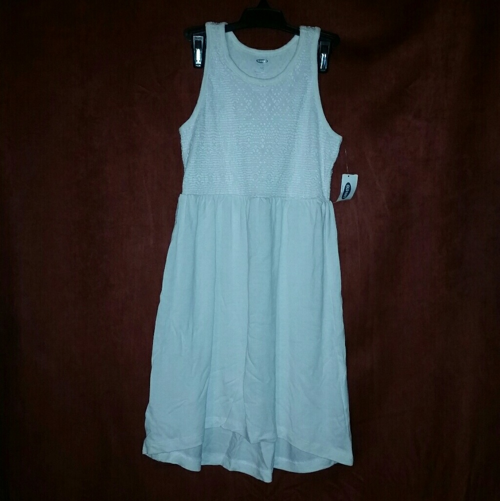 White High Low Sundress