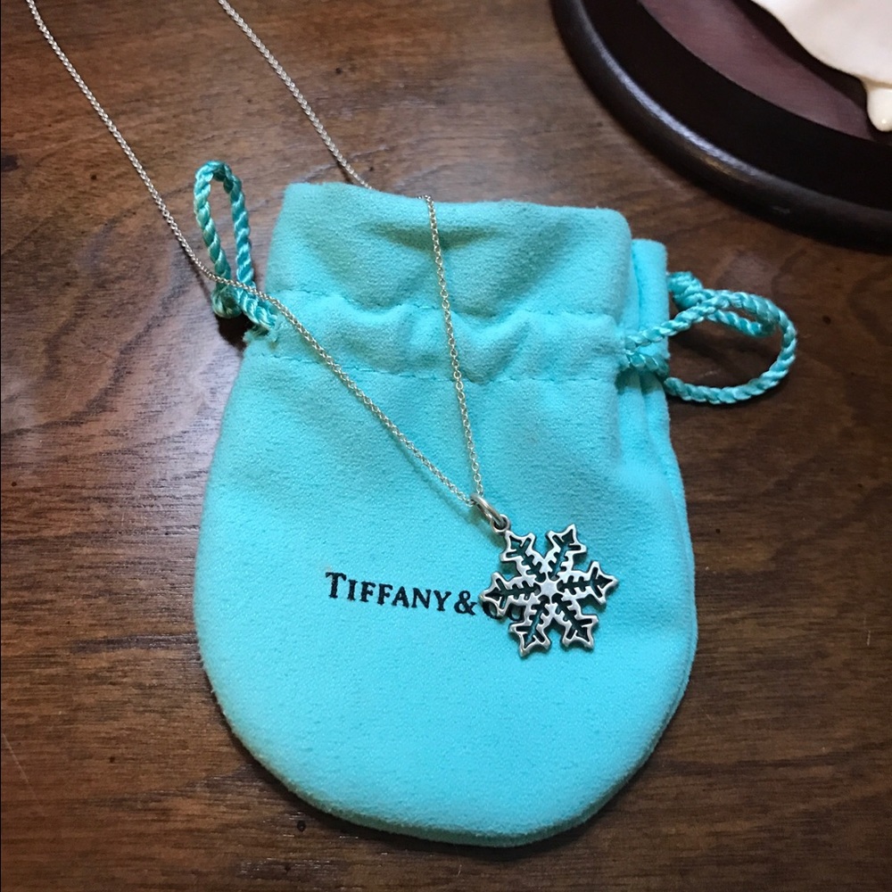 Tiffany and co snowflake necklace