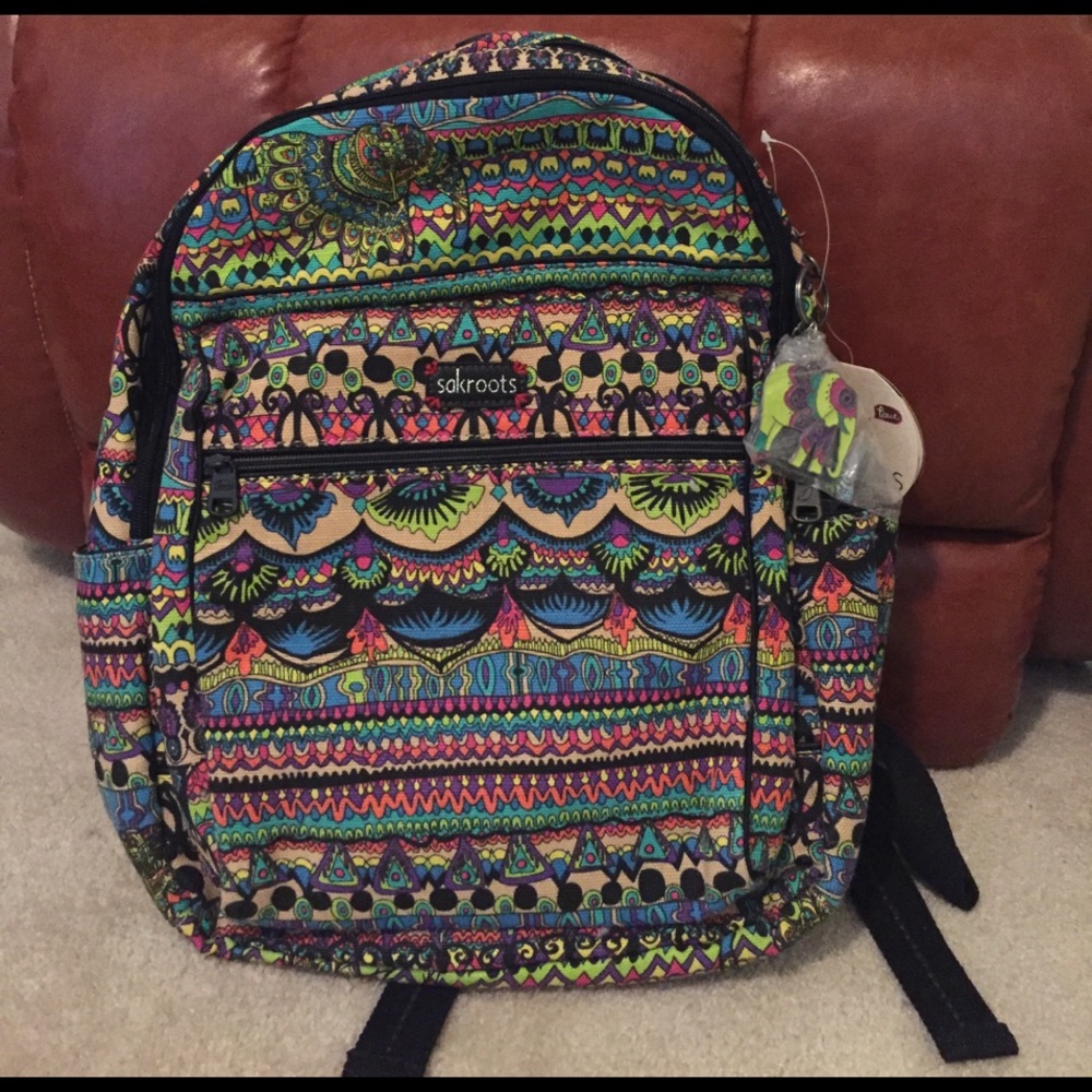 Aztec print bookbag