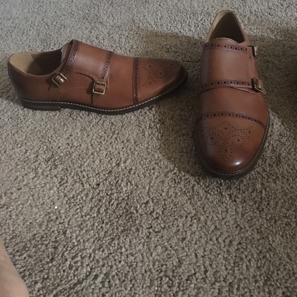 Brown leather dress shoes (Aldo) - Picture 2 of 2