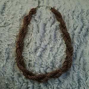 Twist beaded necklace