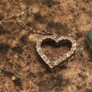 Diamond heart necklace
