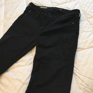 AG Charlotte Straight Leg Black Jeans (28R)
