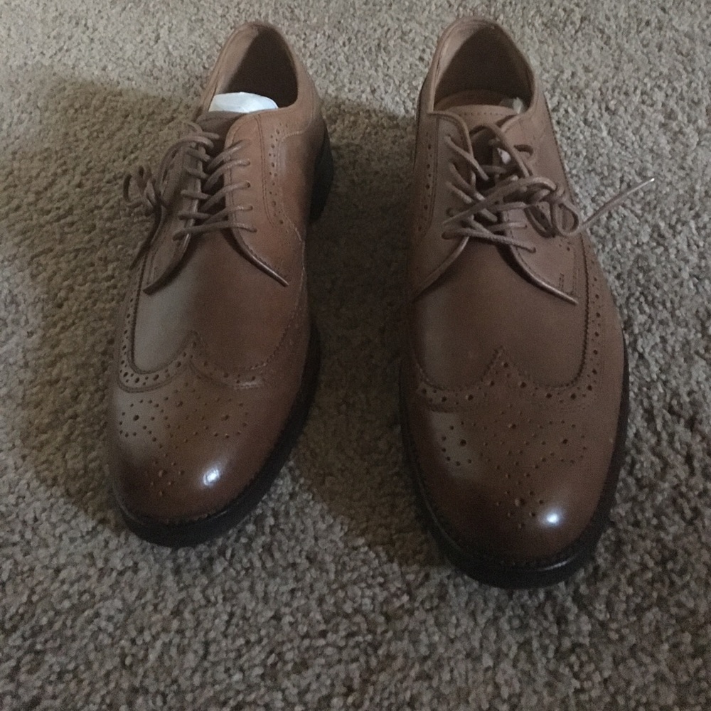 Brown Ralph Lauren dress shoes