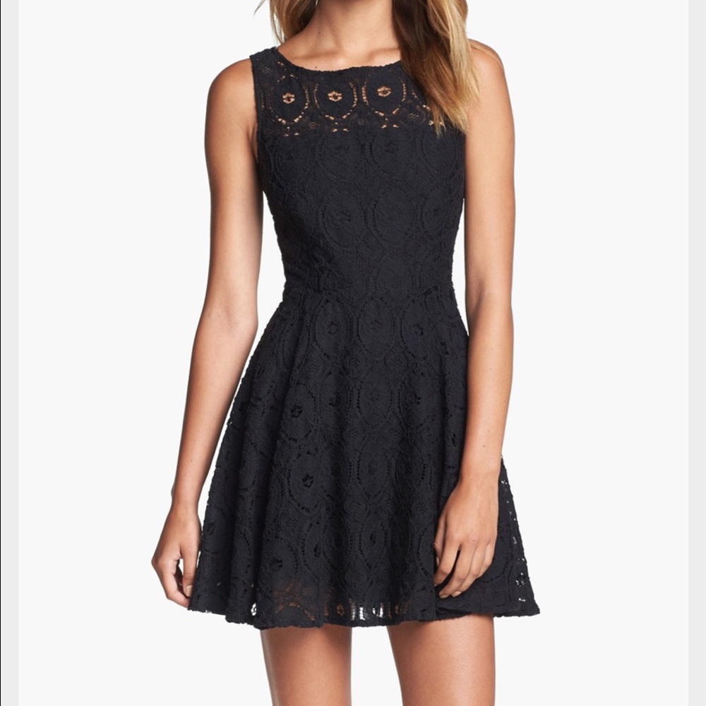 Bb Dakota 'Renley' Lace Fit & Flare Dress