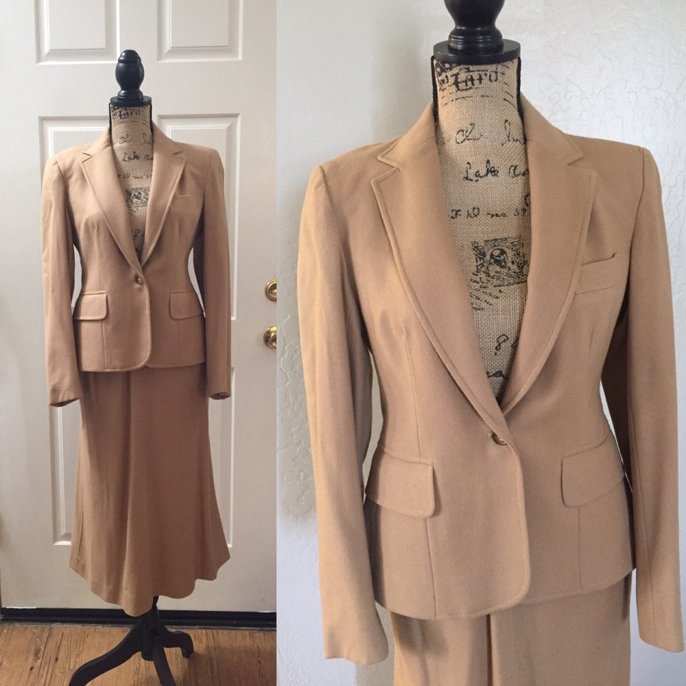 Lord & Taylor vintage wool skirt set