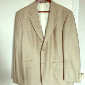Oscar De La Renta silk/wool blend sports coat 42R