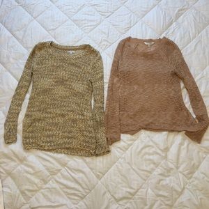 SET OF TWO Charming Charlie Sweaters (S/M)