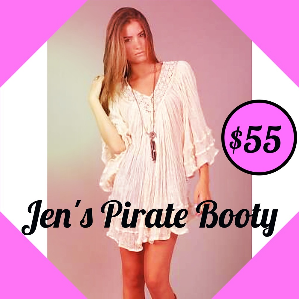 Prepare for summer! Jen's Pirate Booty gauze top!