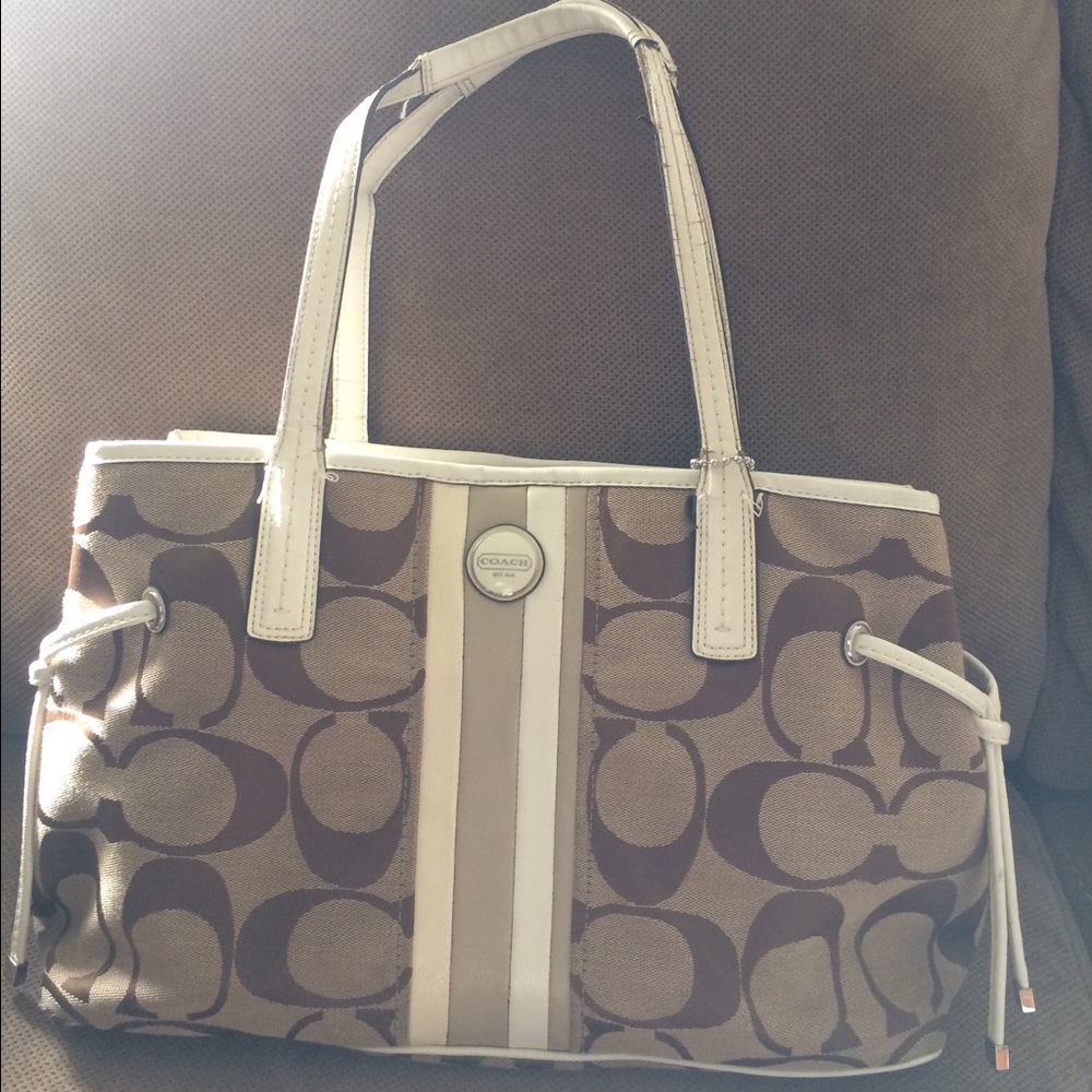 Coach signature tote bag
