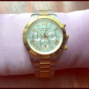 Michael Kors Layton (Men/Women's) 2-Tone Watch