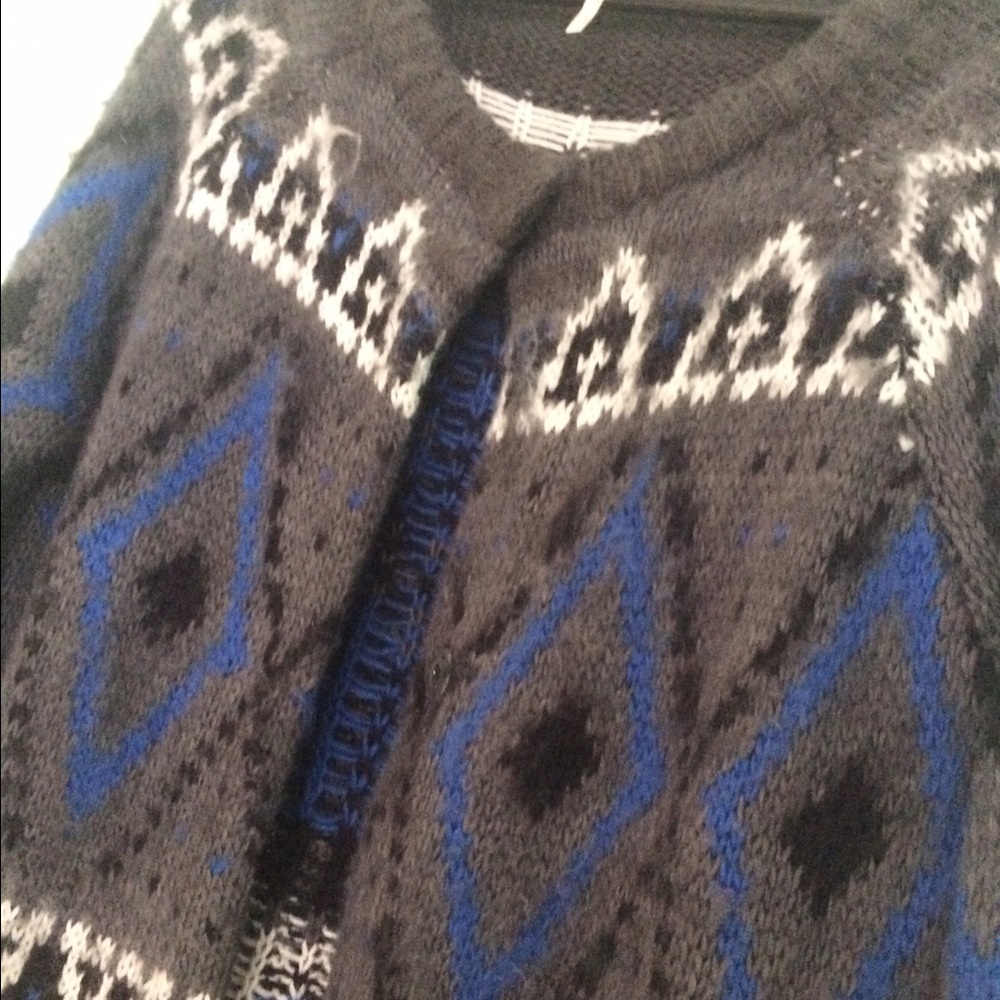 Grey Pattern Cardigan - Picture 2 of 2