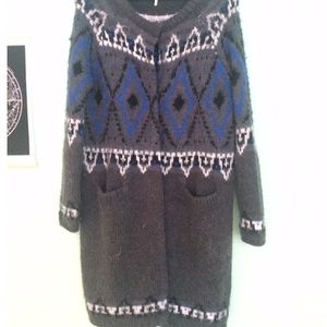 Grey Pattern Cardigan