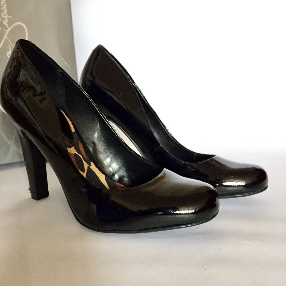 Jessica Simpson Black Patent Heels