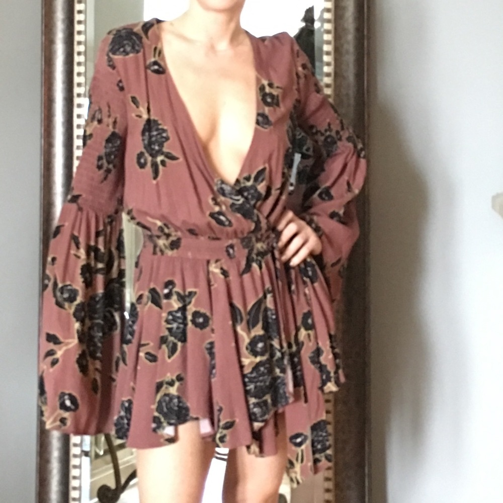 Free People dress or tunic floral print