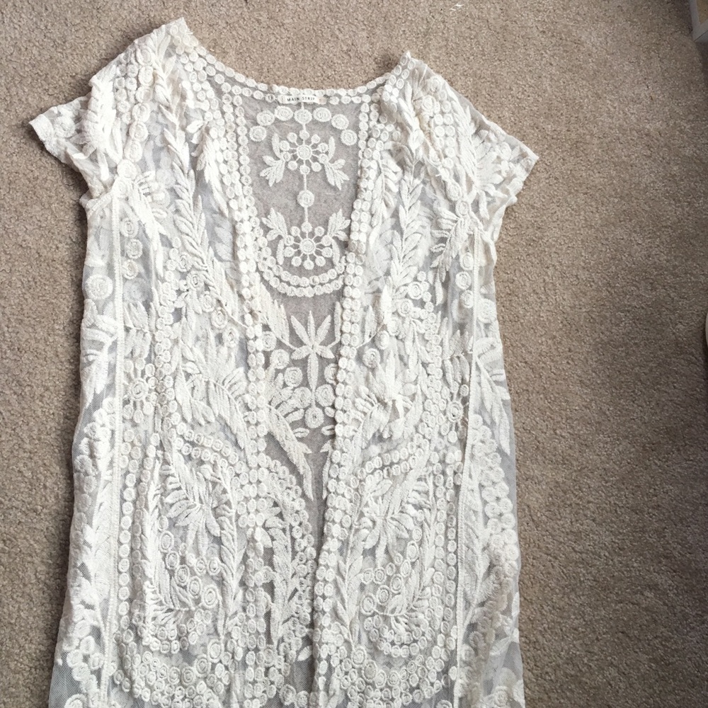 Beautiful long elegant delicate printed shawl