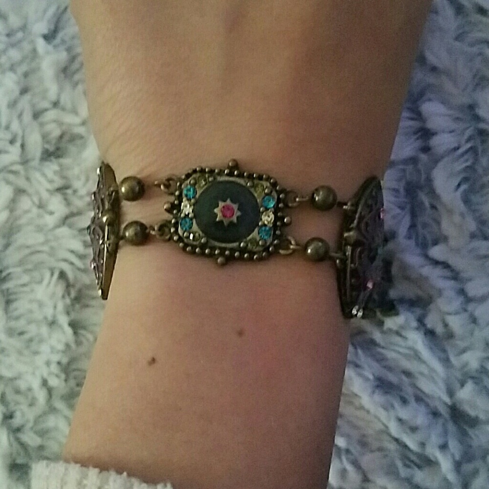 Multicolor chain bracelet - Picture 2 of 2