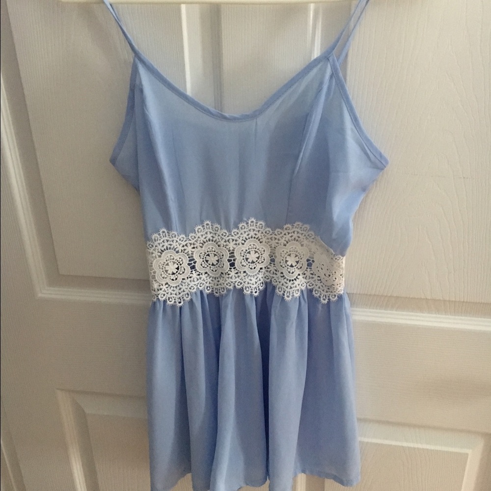 Baby blue romper!!