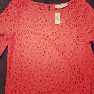 New Ann Taylor Loft pink blouse