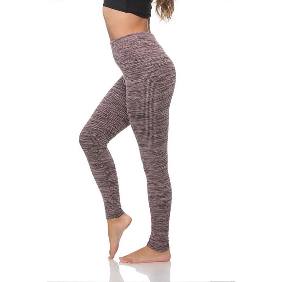 THE EDGY SHOP Pants - ribbed fleece lined legging