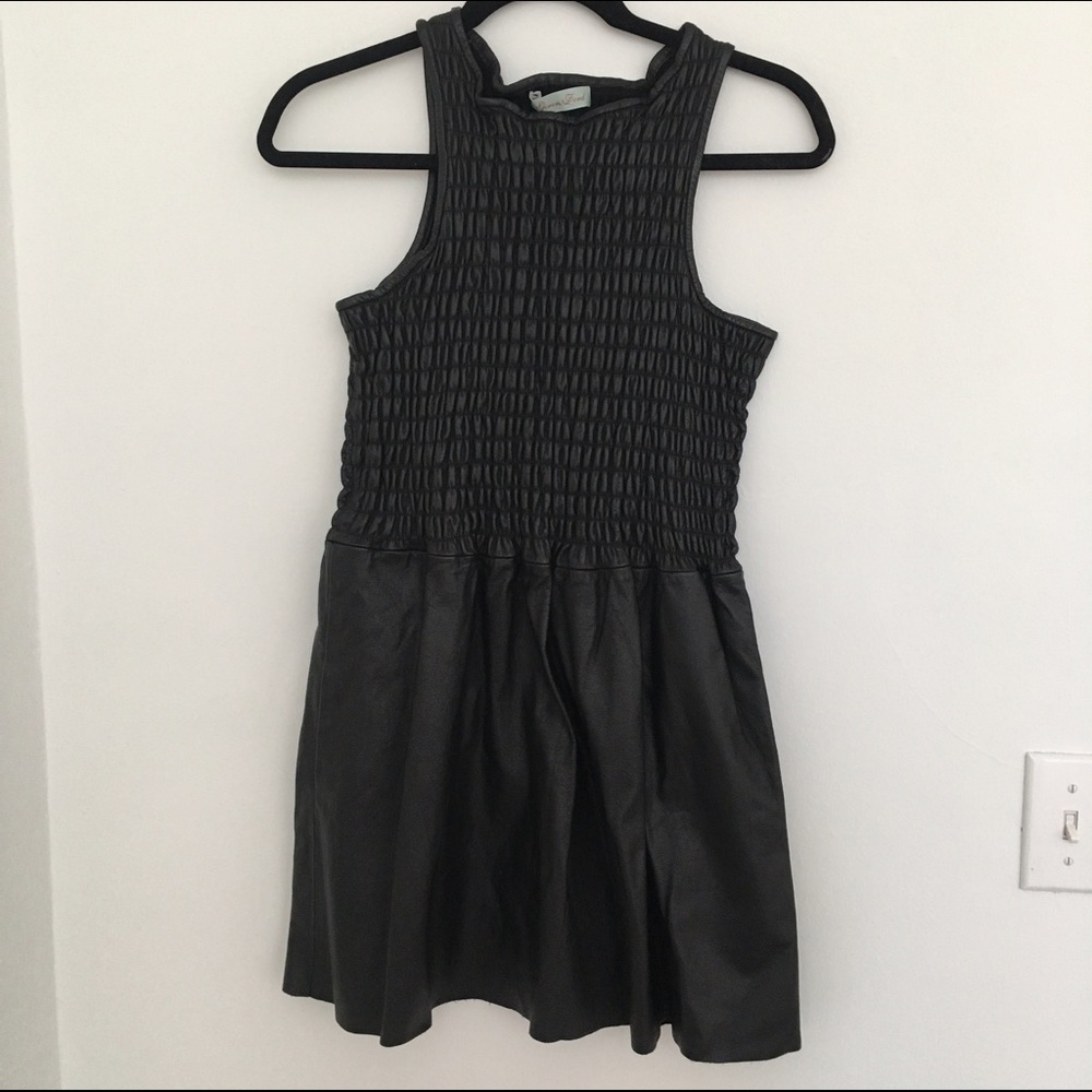 Leather Mini Dress