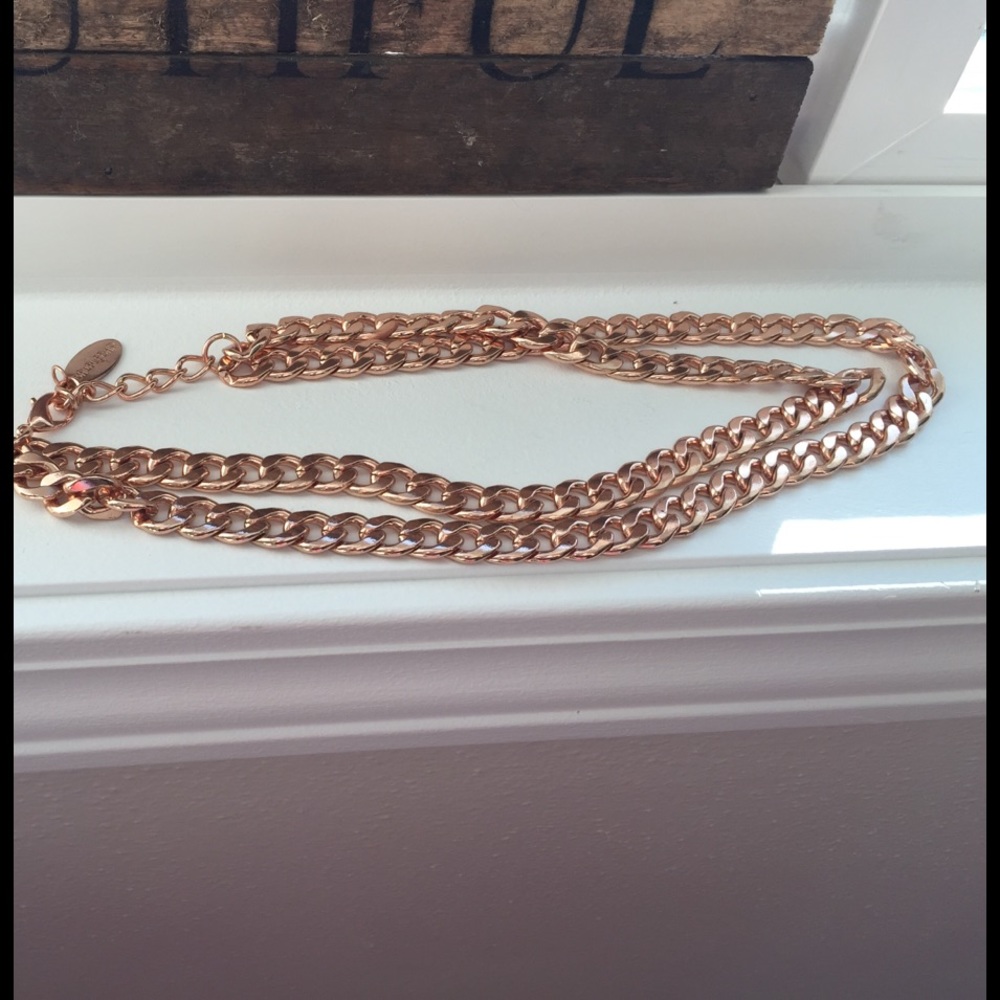 Rosegold chain necklace