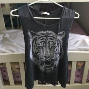 Lion muscle tank.