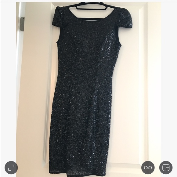 Akira Black Label Sequin Cap Sleeve Dress - Picture 2 of 4