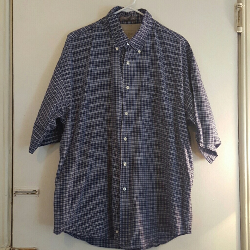 Mens Haggar Short Sleeve Shirt