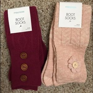 NWT Maurice's boots socks