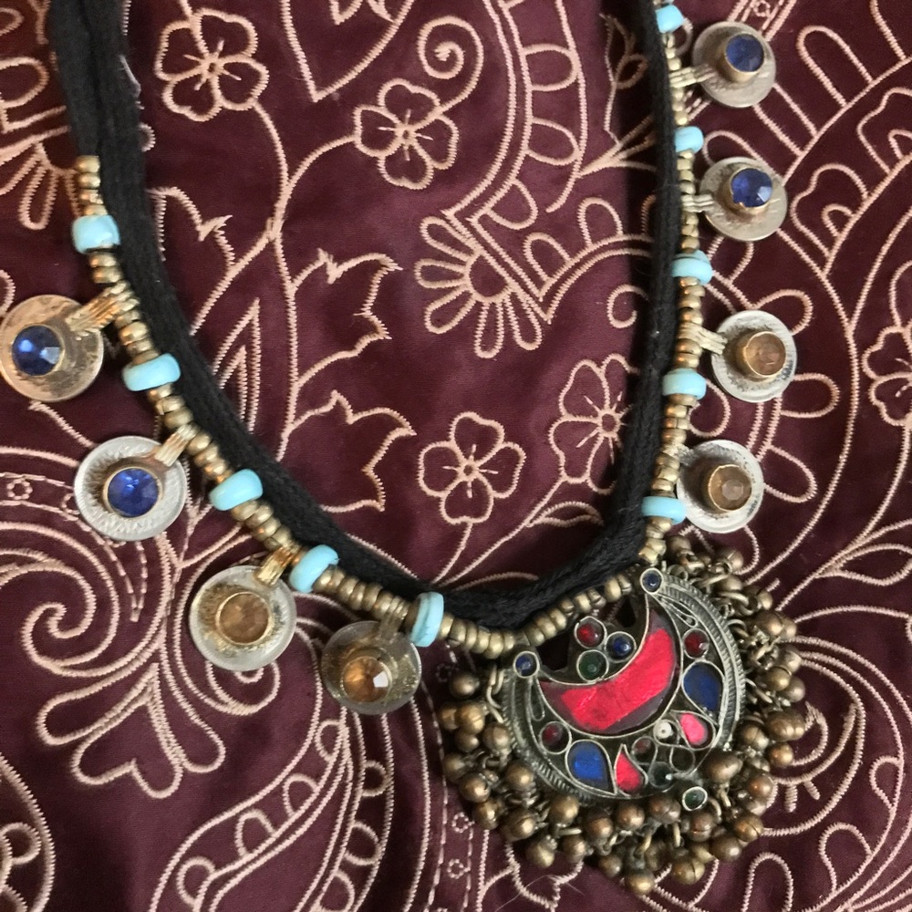 Urban Outfitters Tribal Statement Coin Necklace