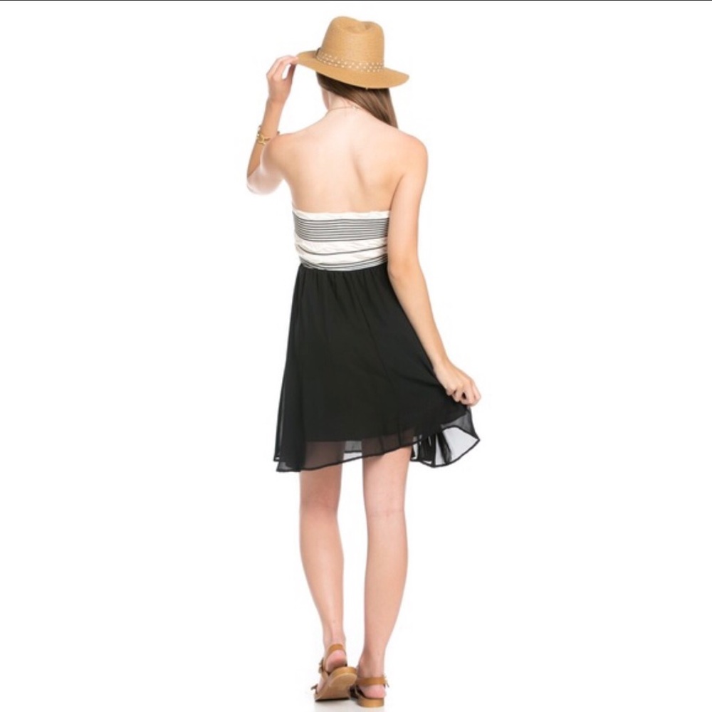 Chiffon Tube Top Dress - Picture 4 of 5