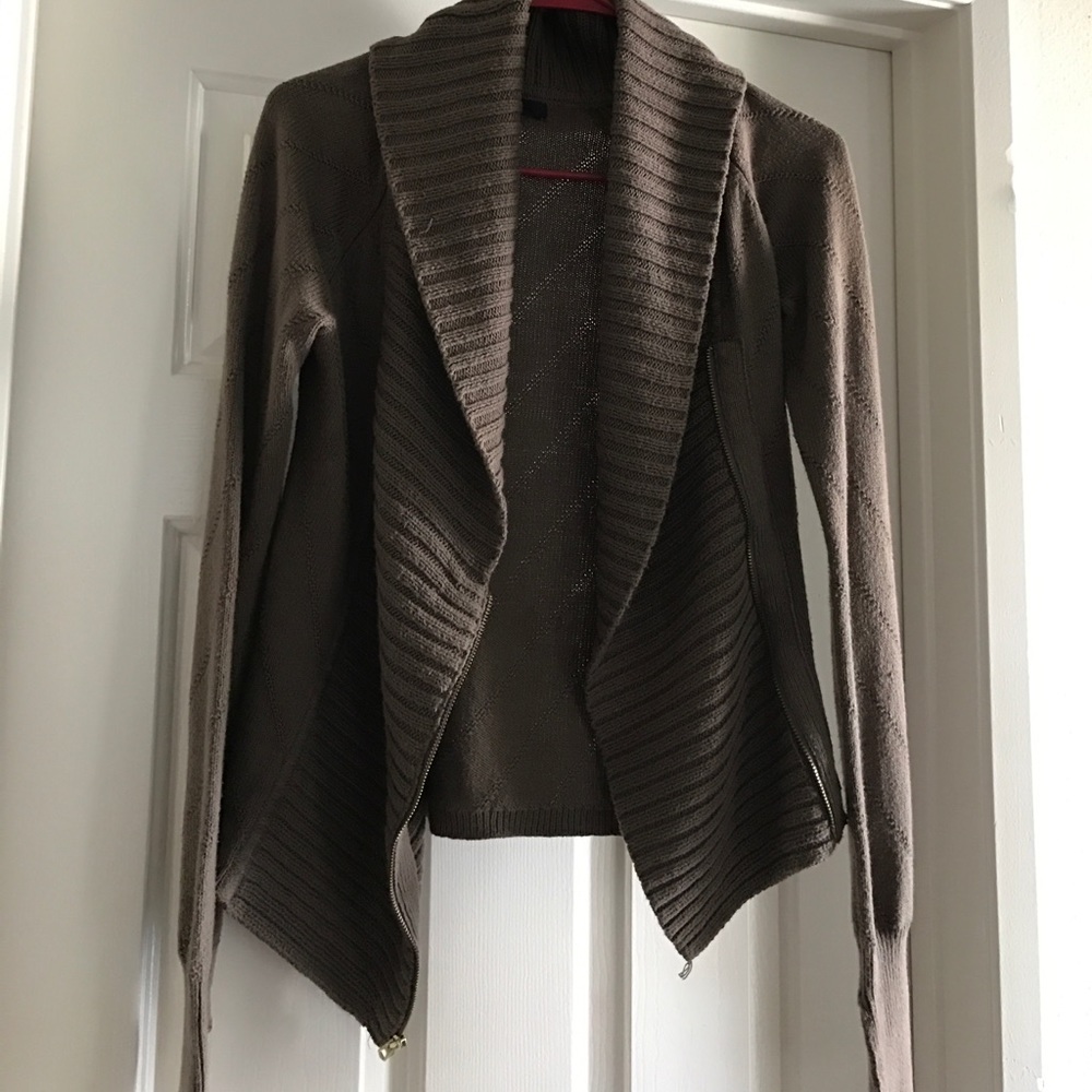 GAP asymmetrical zip up sweater