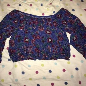Hollister off the shoulder crop top