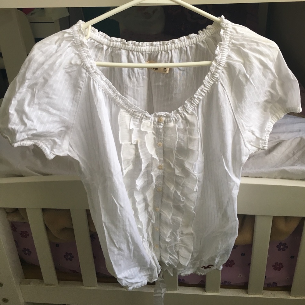 White fringe top.