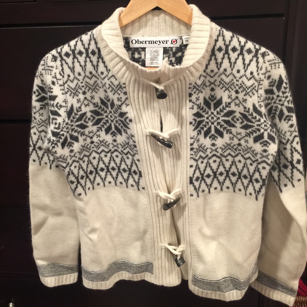 Cuddly classic Obermeyer Sweater/Brand New