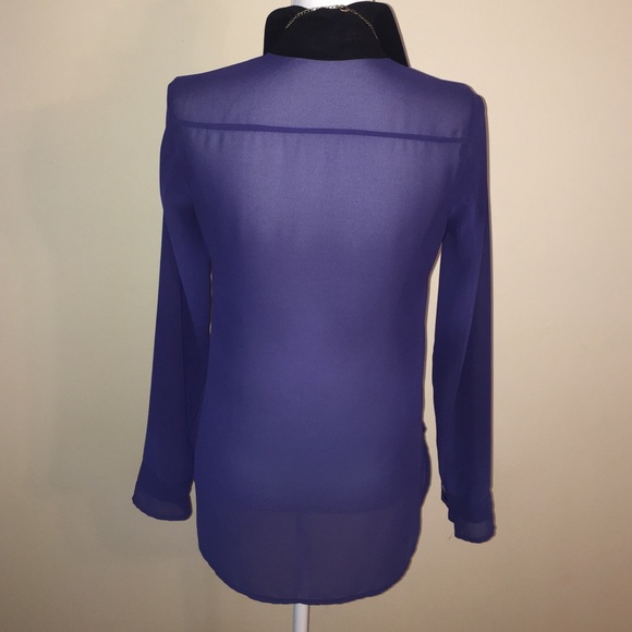BCBG GENERATION SHEER BLOUSE - Picture 3 of 4