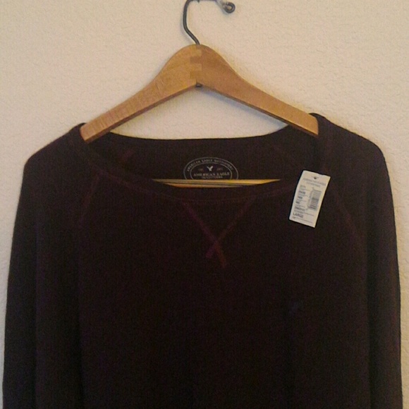 NWT American Eagle mens long sleeve shirt purple - Picture 2 of 3