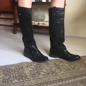 Black Leather Boot