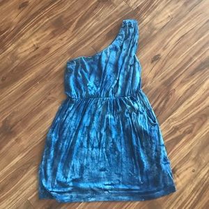 Forever 21 tie dye one shoulder dress
